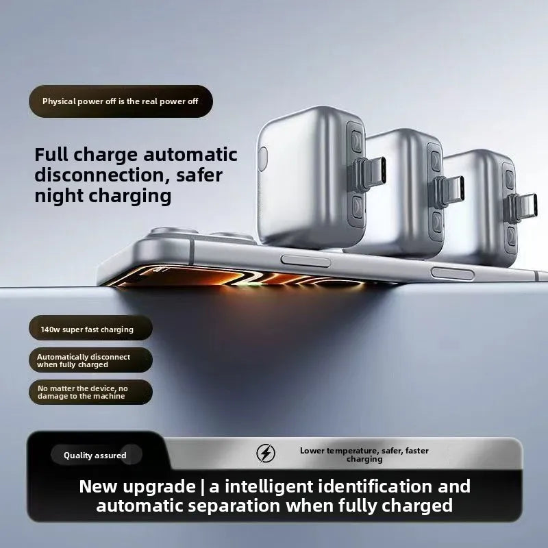 Experience Lightning-Fast Charging with Our 140W Intelligent Auto-Disconnect Adapter for Type-C Devices